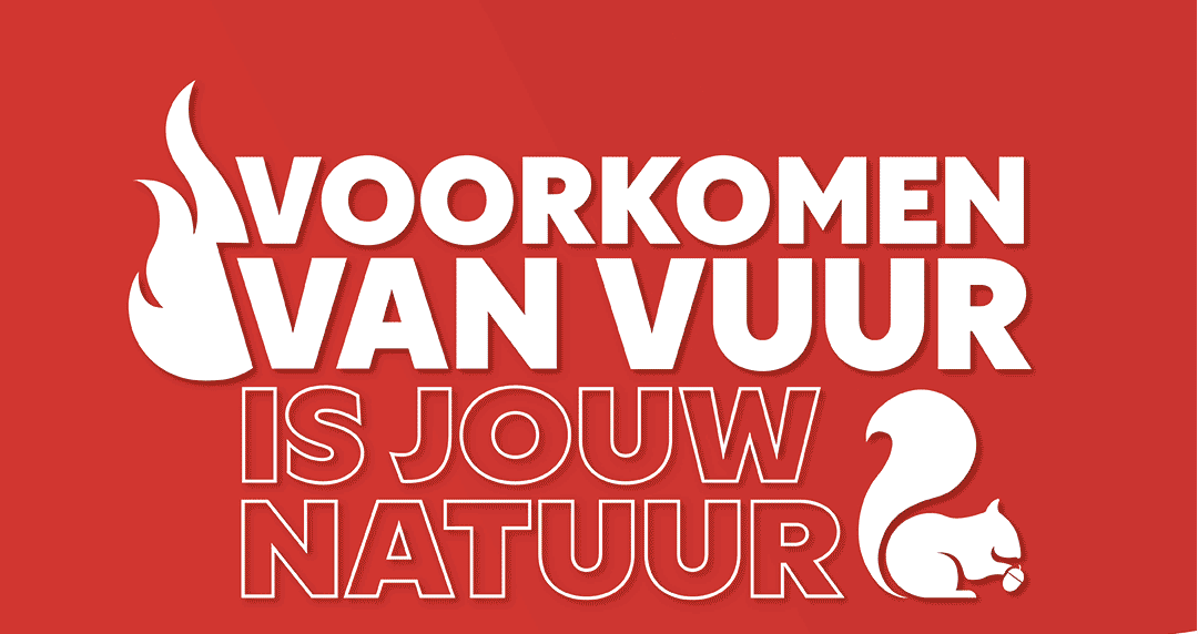 Tekst in afbeelding: voorkomen van vuur is jouw natuur