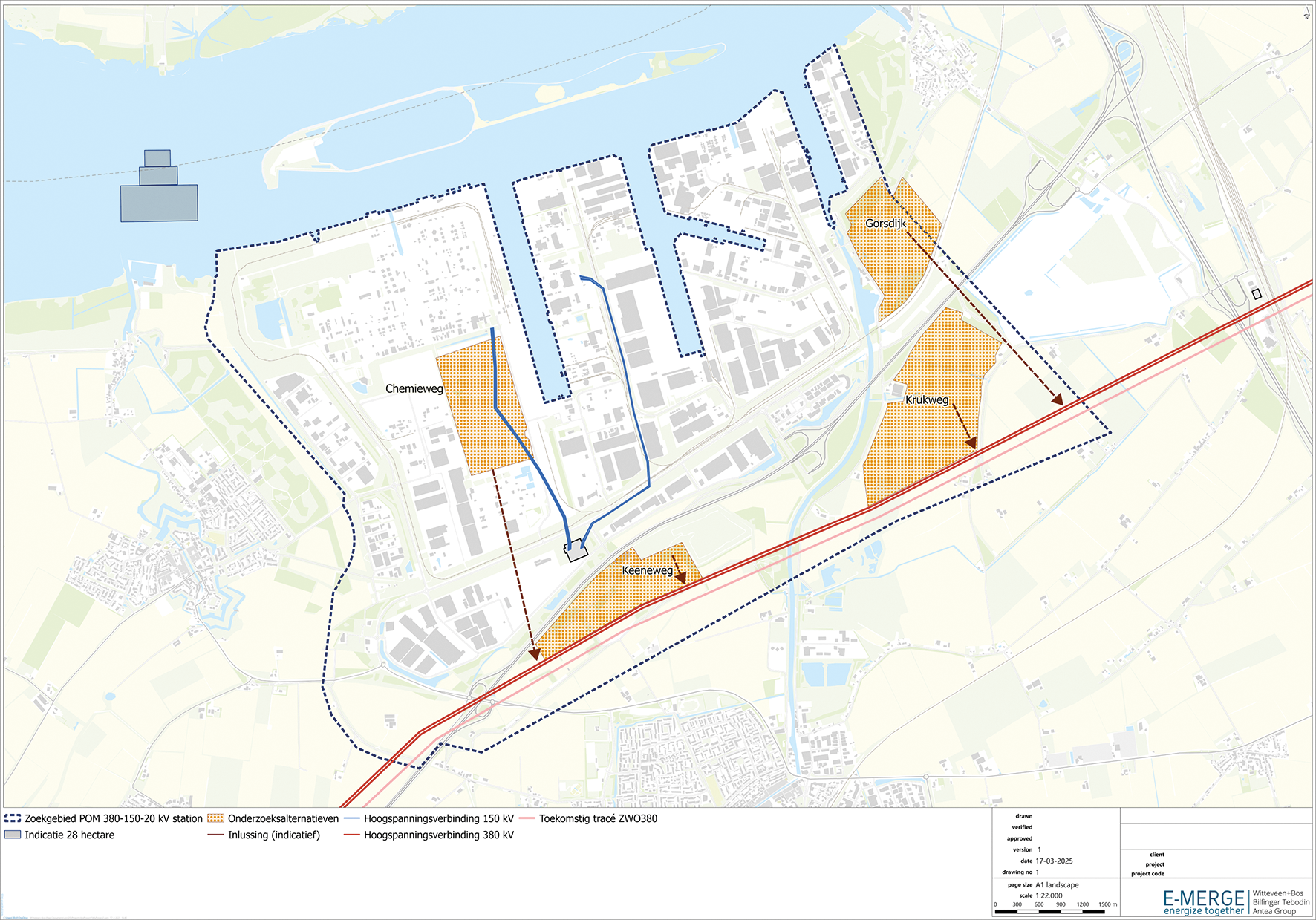 Afbeelding van een kaart van Port of Moerdijk